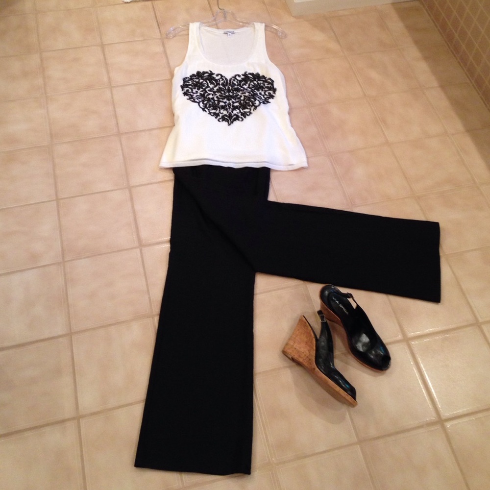 Banana Republic linen pants in black